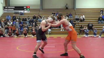 190 lbs 7th Place Match - Jay Georgen, West Delaware, Manchester vs Josh Strong, South Tama County