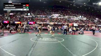A - 138 lbs Cons. Round 2 - Byron Stoker, Corvallis vs Jake Phalen, Custer Co. (Miles City)