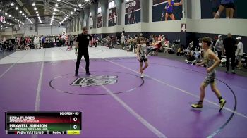 83 lbs Cons. Round 4 - Maxwell Johnson, All American Wrestling Club vs Ezra Flores, Amped Wrestling Club