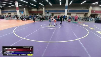 86 lbs Quarterfinal - Liam Gonzales, Dead Shot Wrestling Club vs Luke Rogers, Panhandle RTC