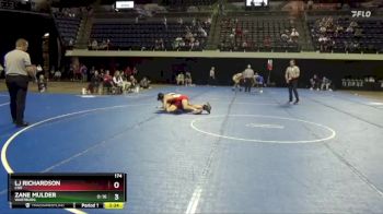 174 lbs Semifinal - Zane Mulder, Wartburg vs LJ Richardson, Coe