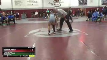 131 lbs Quarterfinal - Jaiden Villa, Green Valley vs Alyssa Jones, Rancho Bernardo