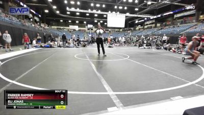 110 lbs Round 4 (6 Team) - Eli Jonas, Kansas Warriors 1 vs Parker Ramsey, Black Fox Academy