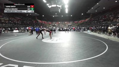 145 lbs Round Of 16 - Kirin Smith, Clovis West vs Angela Melena, Nipomo