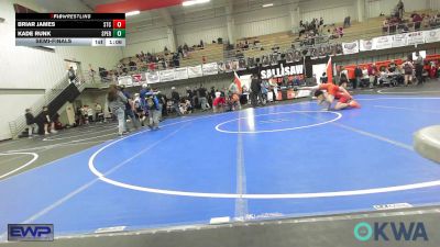 155 lbs Semifinal - Briar James, Sallisaw Takedown Club vs Kade Runk, Sperry Wrestling Club