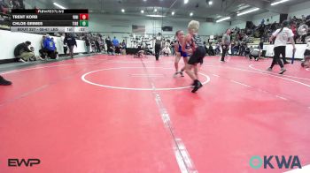 58-61 lbs Rr Rnd 4 - Trent Korb, Vinita Kids Wrestling vs Chloe Grimes, Tiger Trained Wrestling