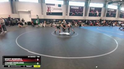 106 lbs Champ. Round 1 - Wyatt Bonewell, Texas Elite Wrestling Club vs Conner Engelking, Inochi Wrestling