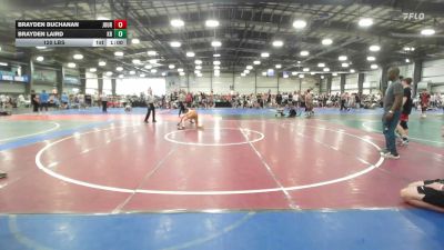 120 lbs Rr Rnd 1 - Brayden Buchanan, Journeymen Red - HSB vs Brayden Laird, Kraken Black - HSB