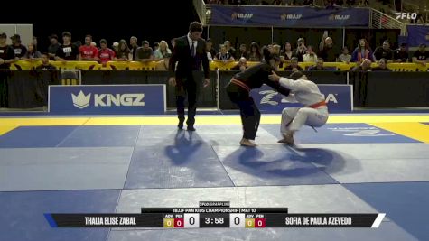 Thalia Elise Zabal vs Sofia De Paula Azevedo 2026 Pan Kids Jiu-Jitsu IBJJF Championship