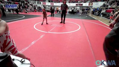 40 lbs Consolation - Carter Mcculley, Claremore Wrestling Club vs Kimber Russell, Salina Wrestling Club