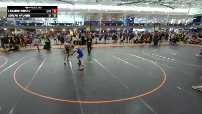 165 lbs Cons. Round 2 - Adrian Haughn, Unattached vs Laramie Gibson, All American TC