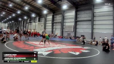 100 lbs Semis & 1st Wrestleback (8 Team) - Libertie Nigh, Black Mambas vs Angelina Schademann, Queens Of The Corn Red