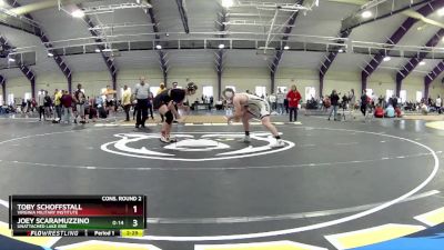 197 lbs Cons. Round 2 - Joey Scaramuzzino, Unattached Lake Erie vs Toby Schoffstall, Virginia Military Institute