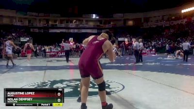 4A 215 lbs Quarterfinal - Nolan Dempsey, Newcomb vs Augustine Lopez, Belen