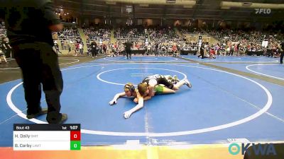 100 lbs Round Of 16 - Harrison Daily, Smith Wrestling Academy vs Brent Corby, Lawton Legends Youth Wrestling