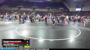 59-62 lbs Round 2 - Orlando Vigil, Pueblo County Wrestling Club vs Ryleigh Evans-McGarry, Colorado