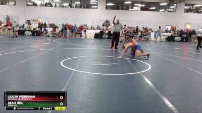 125 lbs Cons. Round 2 - Jaxon Workman, Michigan Grappler RTC vs Sean Heil, NoRo WC