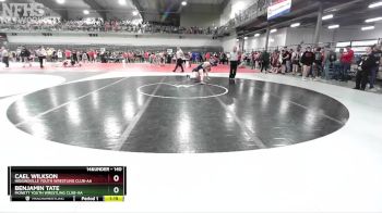 140 lbs Champ. Round 2 - Cael Wilkson, Higginsville Youth Wrestling Club-AA vs Benjamin Tate, Monett Youth Wrestling Club-AA