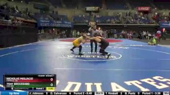 Champ. Round 1 - Tray Broussard, Live Oak vs Nicholas Migliacio, Catholic, BR