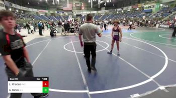 120 lbs Round Of 16 - Larry Rhodes, Pikes Peak WC vs Alex Gates, GI Grapplers