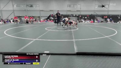 132 lbs Placement Matches (8 Team) - Lucas Peters, Wisconsin vs Marcus Blaze, Ohio Blue