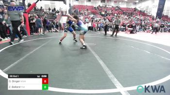 120-130 lbs Rr Rnd 1 - Dominik Dinger, Newkirk Takedown Club vs Zaylee Ballard, Team Conquer Wrestling