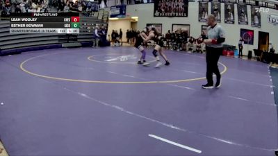 120 lbs Quarterfinals (8 Team) - Leah Wooley, Chestatee vs Esther Bowman, Gilmer County