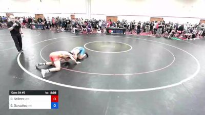 57 kg Cons 64 #2 - Rhys Sellers, New Mexico vs Gabe Gonzales, Arizona