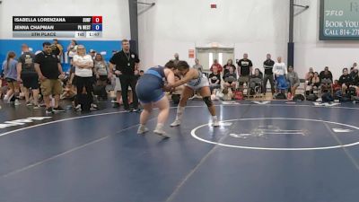 105 kg 5th Place - Isabella Lorenzana, Surfside Girls - W vs Jenna Chapman, PA West Black - W