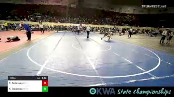 115 lbs Round Of 16 - Claire Solansky, El Reno Little League Wrestling vs Kristen Delarosa, Team Tulsa Wrestling Club