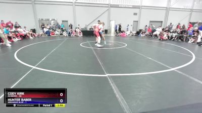 165 lbs Round 1 (8 Team) - Cody Kirk, Alabama vs Hunter Baber, Arkansas Blue