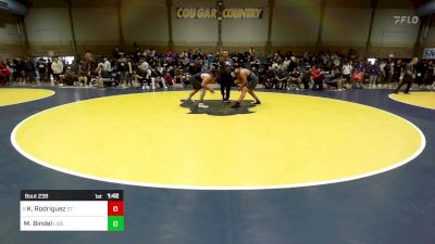 218 lbs Round Of 32 - Kevin Rodriguez, St. John Bosco vs Mason Bindel, Liberty (MO)