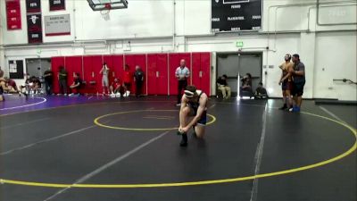 157 lbs Cons. Round 3 - Daniel Barry, Cerritos College vs Aaron Garcia, Sacramento City College