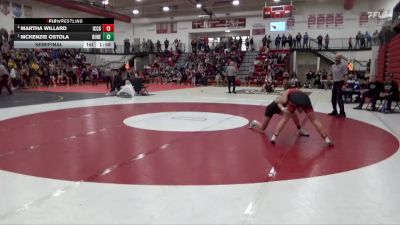 120 lbs Semifinal - McKenzie Ostola, Dubuque Hempstead vs Martha Willard, Iowa City High