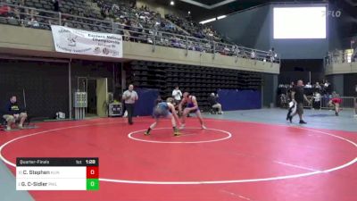 160 lbs Quarterfinal - Chase Stephen, Klingerstown, PA vs Greyson Catlow-Sidler, Philadelphia, PA