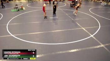 110 lbs Quarterfinal - Hunter Peterson, MN Elite Wrestling Club vs Joey Wunderlich, Simley Wrestling Club