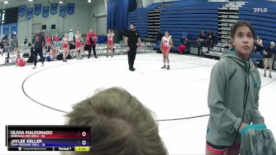 110 lbs Round 1 (6 Team) - Olivia Maldonado, Nebraska Red Girls vs Jaylee Keller, Team Missouri Girls