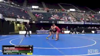 143 lbs Champ. Round 2 - Celina Cooke, Colorado Mesa University vs Clarissa Agostini, Adrian College