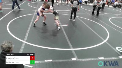 132 lbs 7th Place - Joshua Ashcroft, Salina Wrestling Club vs Dane Durant, Team Tulsa Wrestling Club