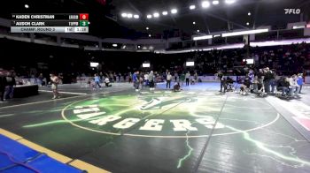 120 lbs Champ. Round 3 - Audon Clark, Toppenish vs Kaden Christman, Lake Roosevelt