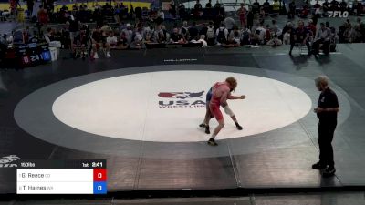 150 lbs Quarters - Garrett Reece, CO vs Tre Haines, WA