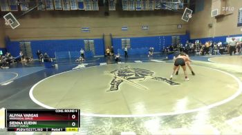 140lbs Cons. Round 4 - Sienna Kuehn, Everett (Girls) vs Aliyha Vargas, Washougal (Girls)