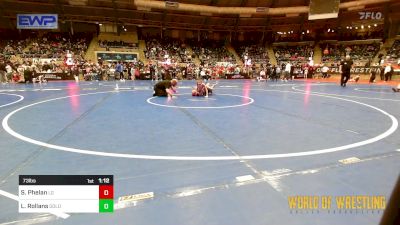 73 lbs Semifinal - Savannah Phelan, Lake Gibson vs Lilly Rollans, GOLDRUSH Academy