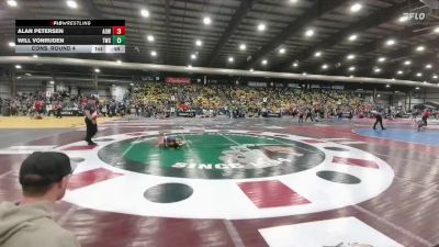 50 lbs Cons. Round 4 - Alan Petersen, American Outlaws Wrestling vs Will VonRuden, Terry Wrestling Club