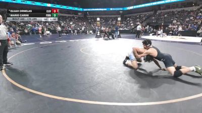 175 lbs Quarterfinal - Elijah Ornelas, Clovis North (CS) vs Mario Carini, Poway (SD)