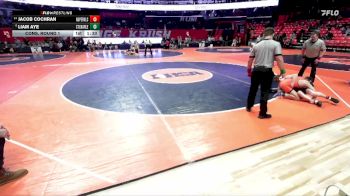 3A 126 lbs Cons. Round 1 - Jacob Cochran, Naperville (Central) vs Liam Aye, St. Charles (East)