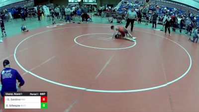 14U Boys - 140 lbs Champ. Round 1 - Gavin Gillespie, New York vs Dylan Sardina, Ringers Wrestling Club