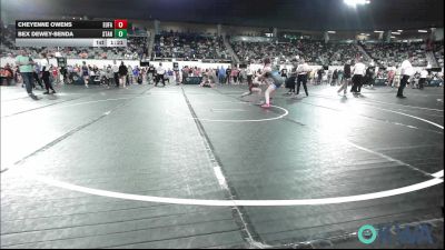 126 lbs 3rd Place - Cheyenne Owens, Eufaula Ironheads Wrestling Club vs Bex Dewey-Benda, Standfast