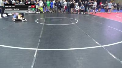 130 lbs Quarterfinal - Sam Miller, Camp Hill vs Jackson Polifka, Greencastle