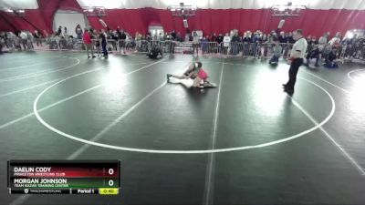 108 lbs Round 4 - Morgan Johnson, Team Nazar Training Center vs Daelin Cody, Princeton Wrestling Club